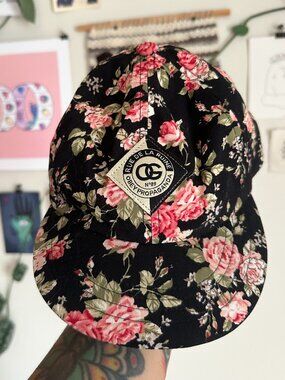 Vintage floral OBEY six panel hat